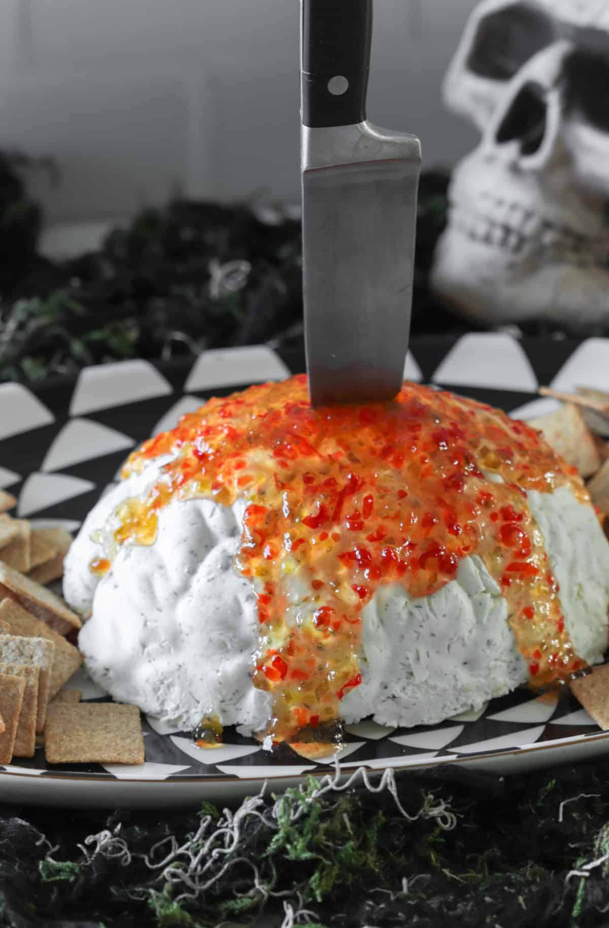Halloween Brain Dip Appetizer
