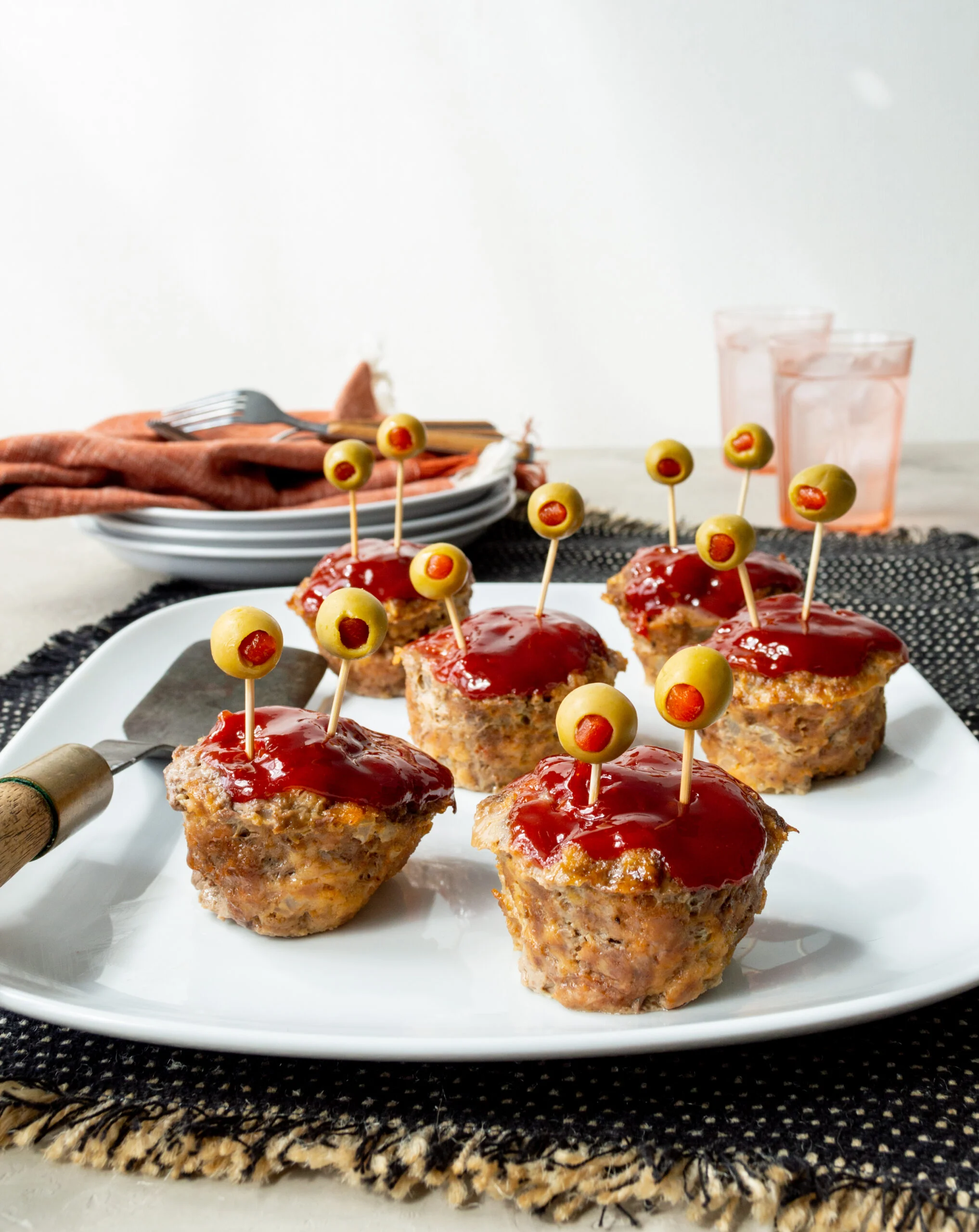 Halloween Mini Monster Meatloaves