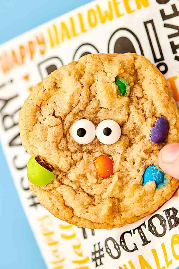 Halloween Monster Eye Walnut Cookies