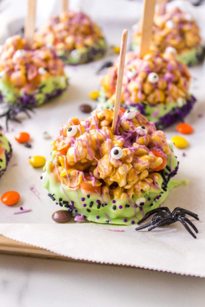 Halloween Monster Popcorn Balls