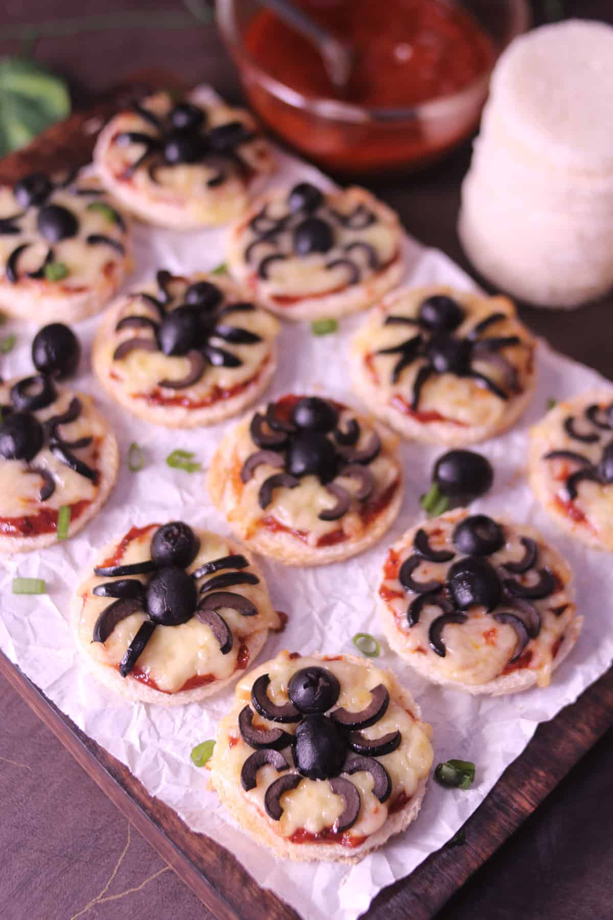 Halloween Spider Pizza