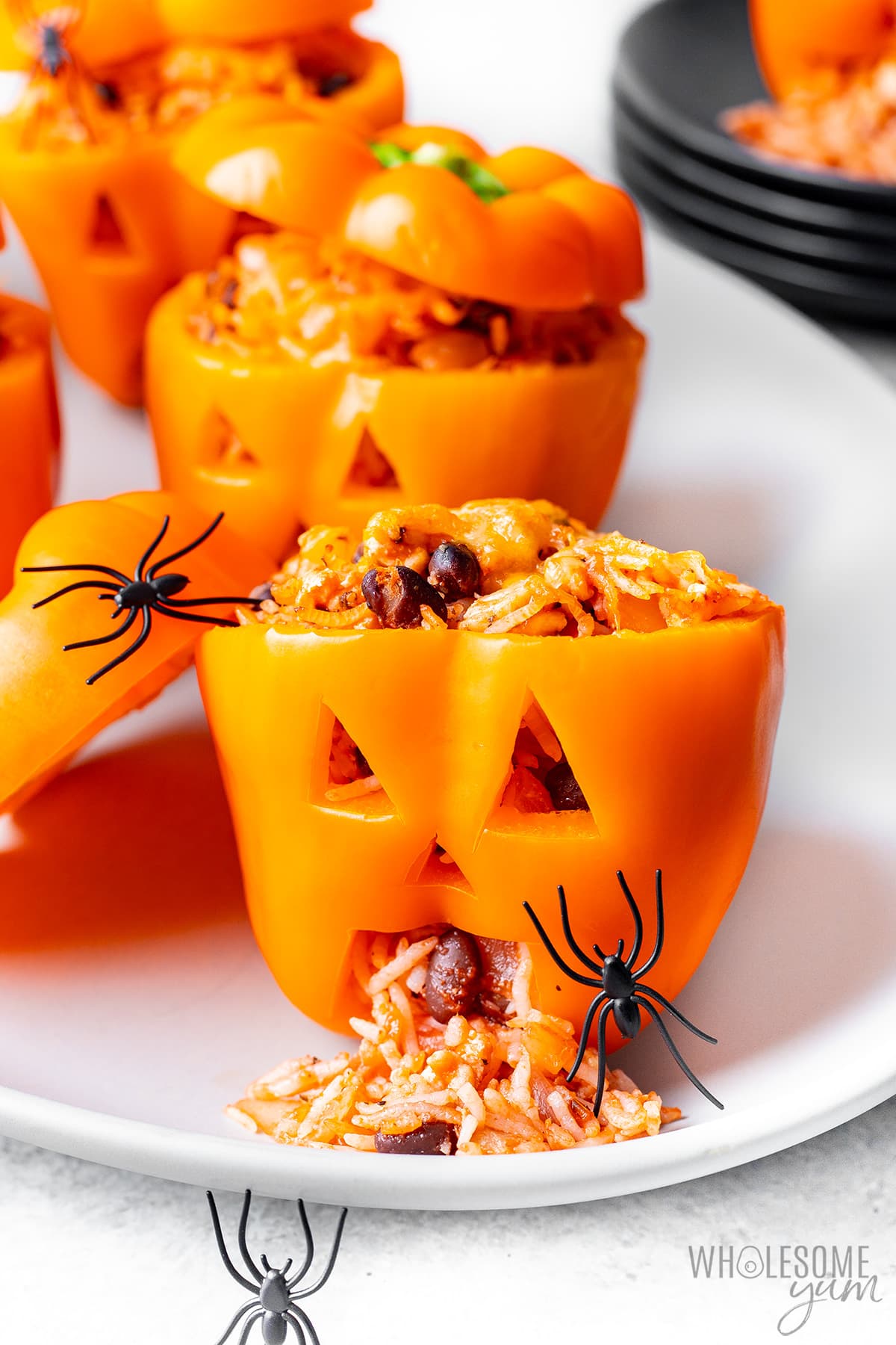 Halloween Stuffed Peppers