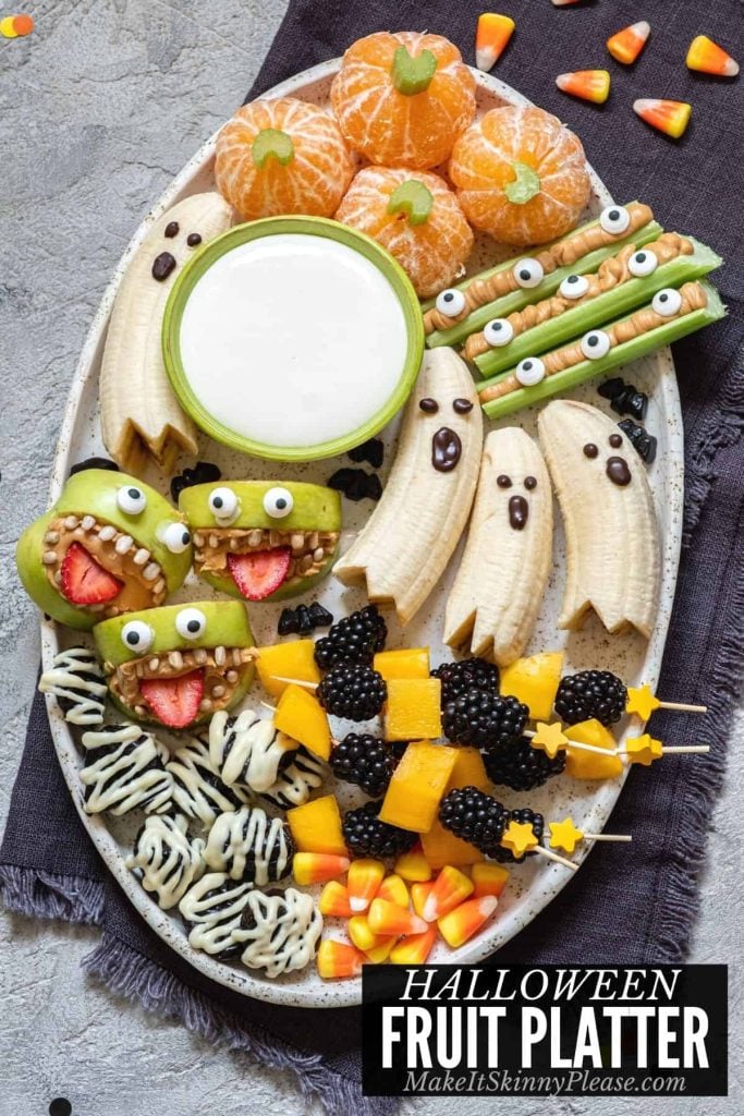 Healthy Halloween Fruit Platter