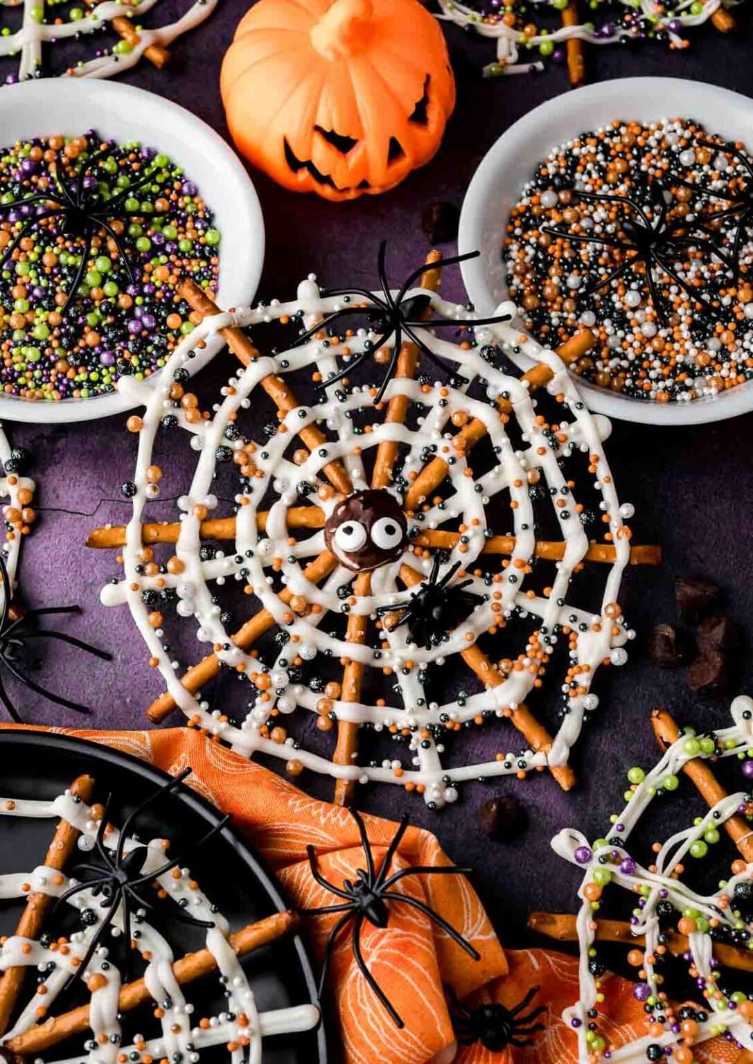 Pretzel Spider Webs