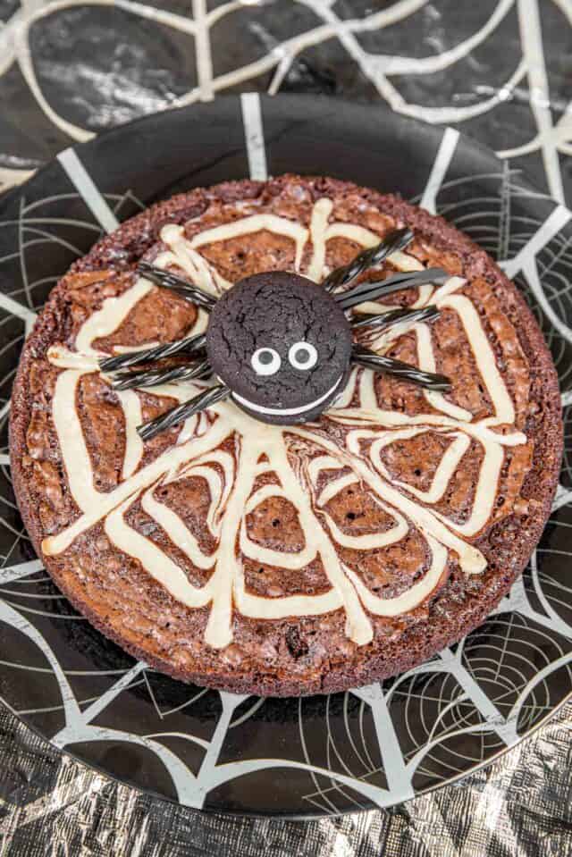 Spiderweb Brownies