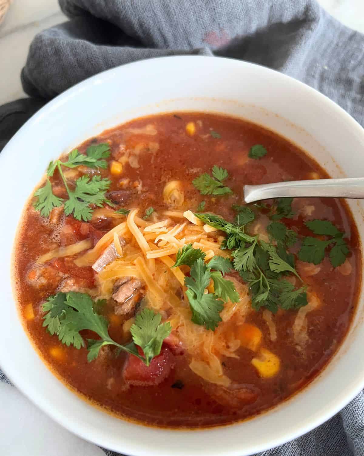 Weight Watchers Slow Cooker Taco Soup