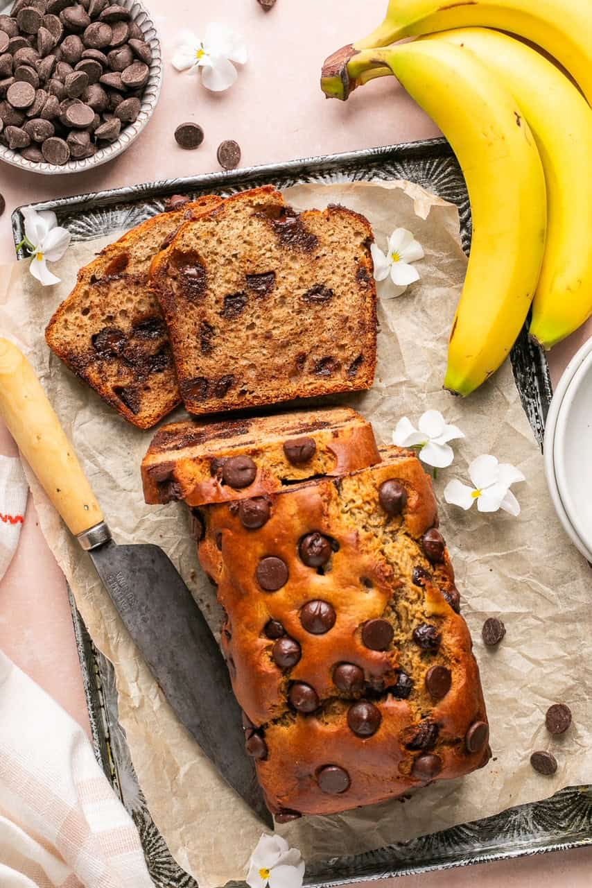 Best Gluten-Free Protein Banana Bread with Chocolate Chips