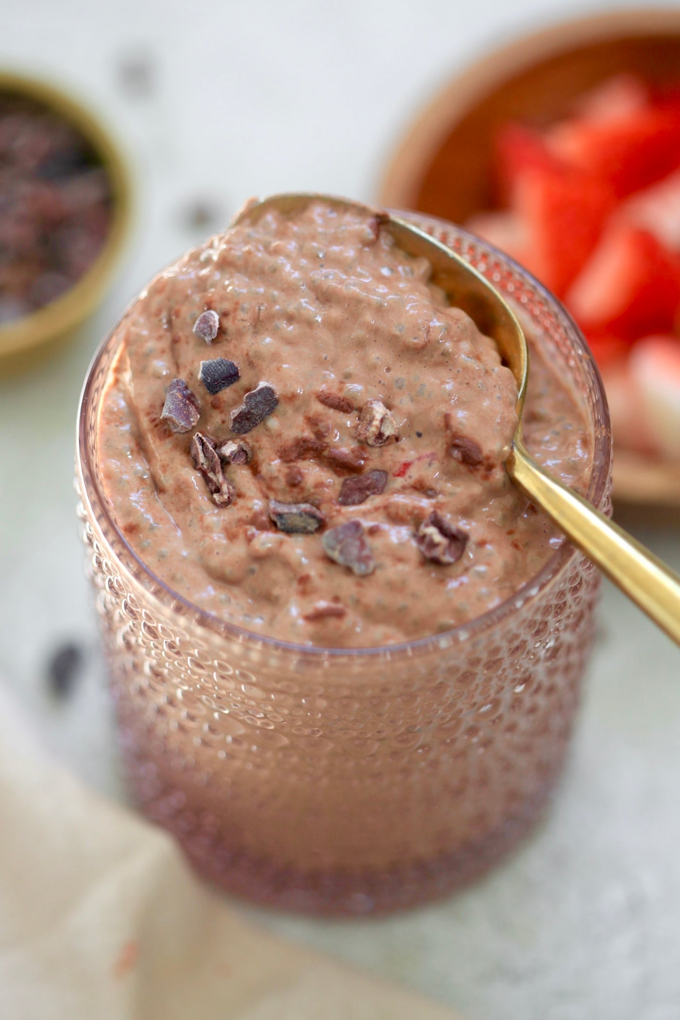 Creamy Chocolate Chia Pudding (higher protein!)