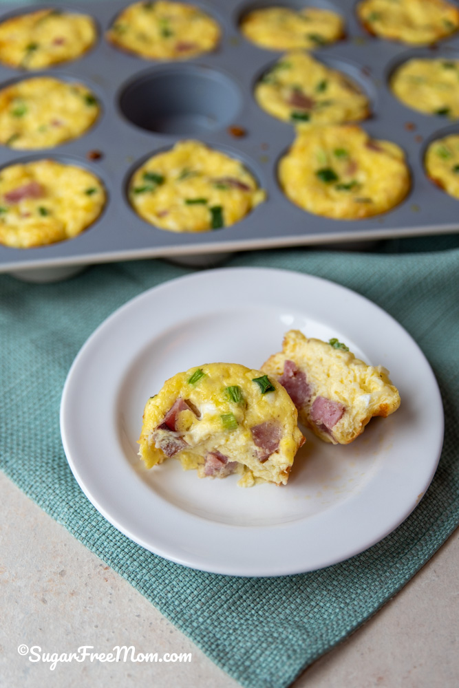 Easy Low Carb Keto Ham Cottage Cheese Egg Muffins