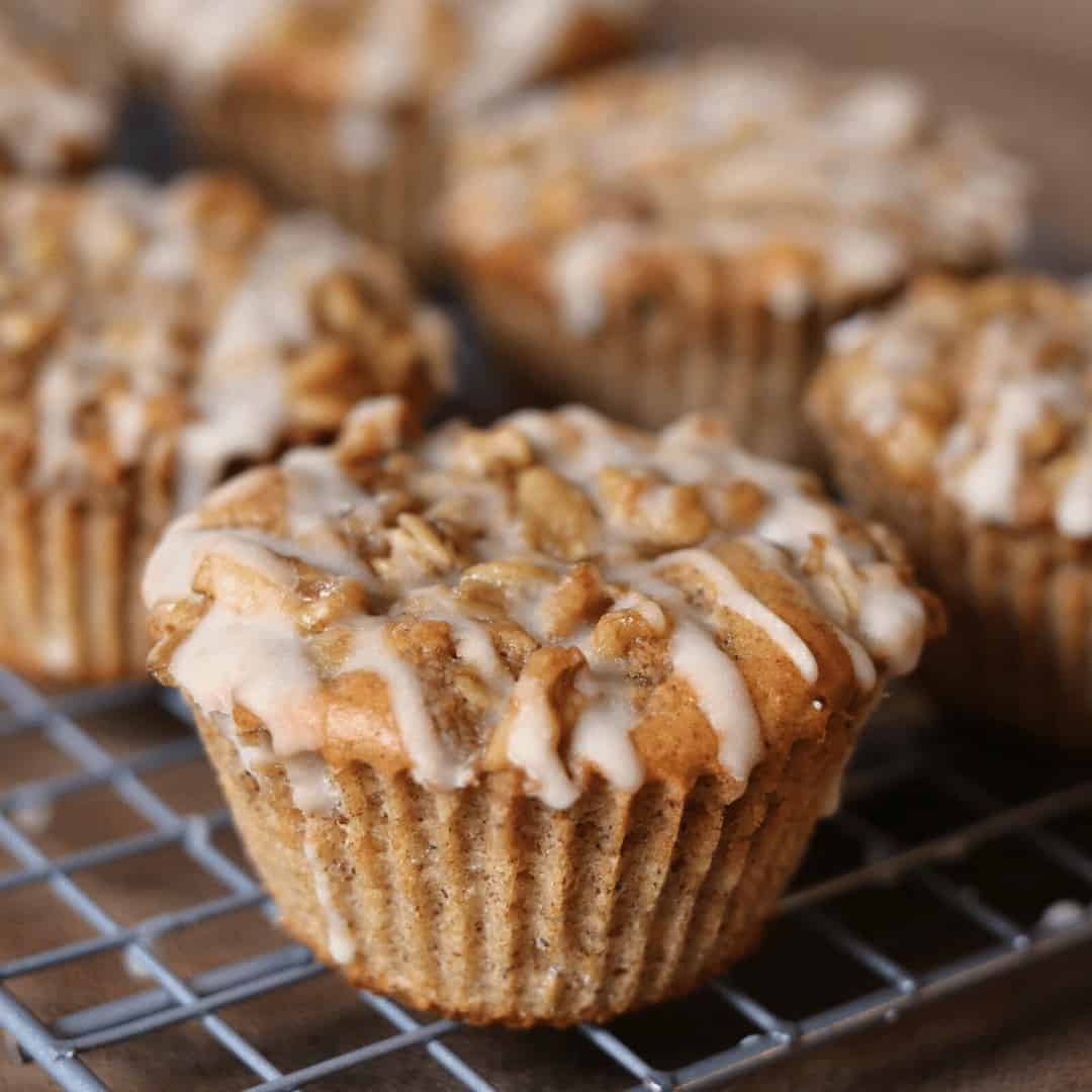 Gluten Free Coffee Cake Protein Muffins