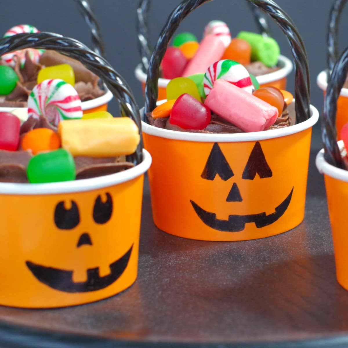 Halloween Jack O Lantern Cupcakes