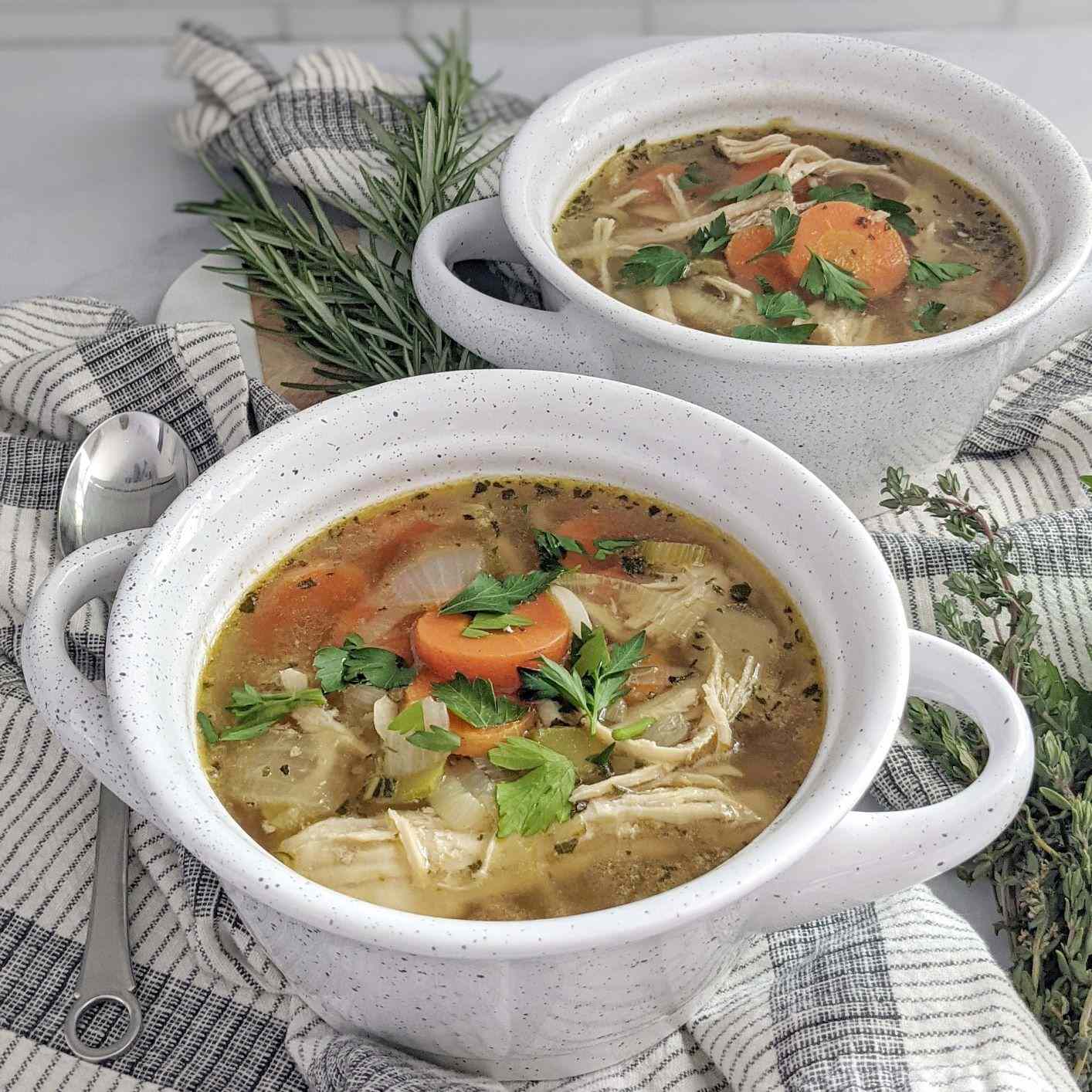 Low-Carb Chicken Vegetable Soup