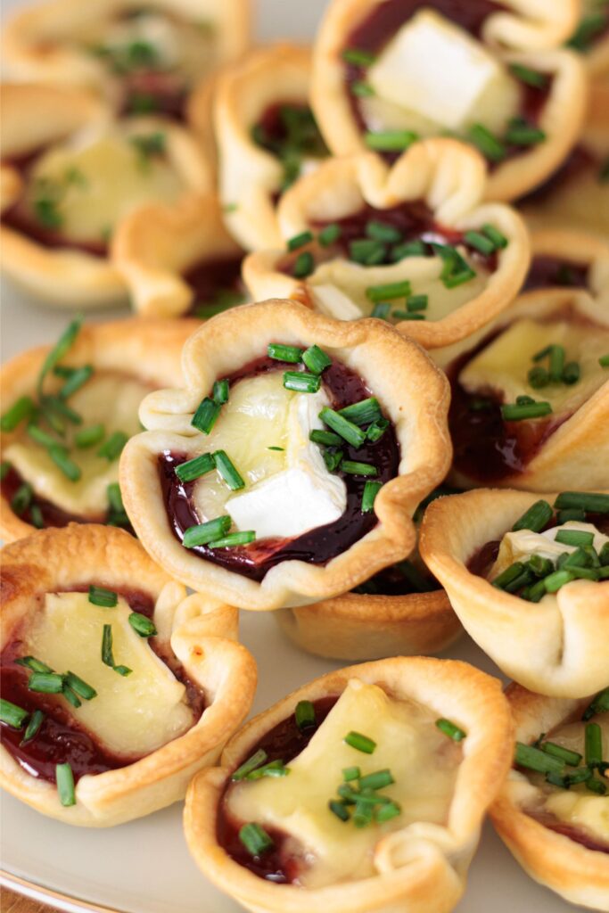 3-Ingredient Mini Cranberry Brie Bites