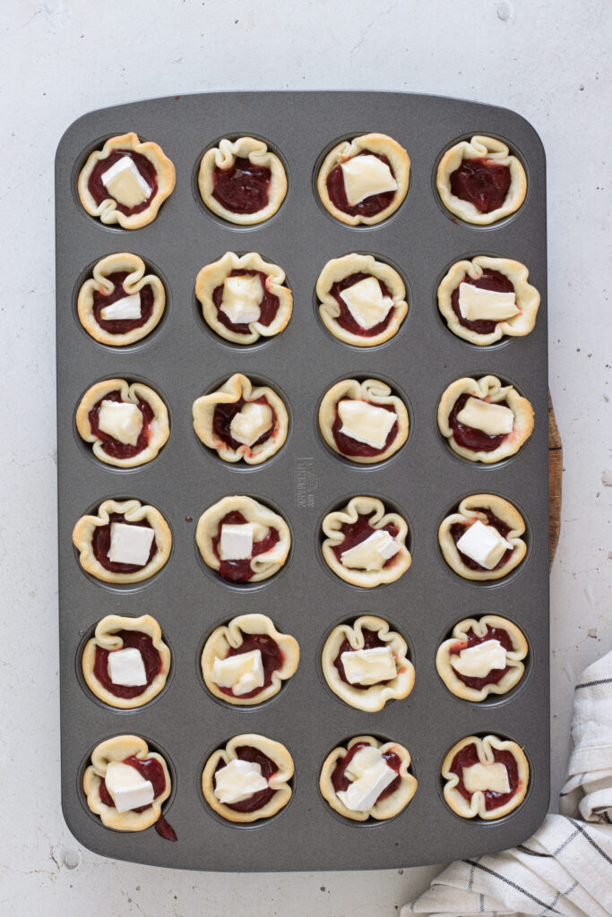 3-Ingredient Mini Cranberry Brie Bites Step 4