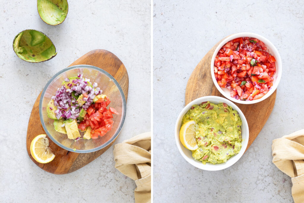 Halloween Bat Chips with Salsa and Guacamole