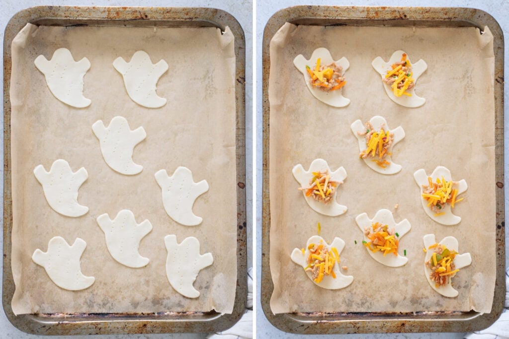 Halloween Ghost Taco Hand Pies