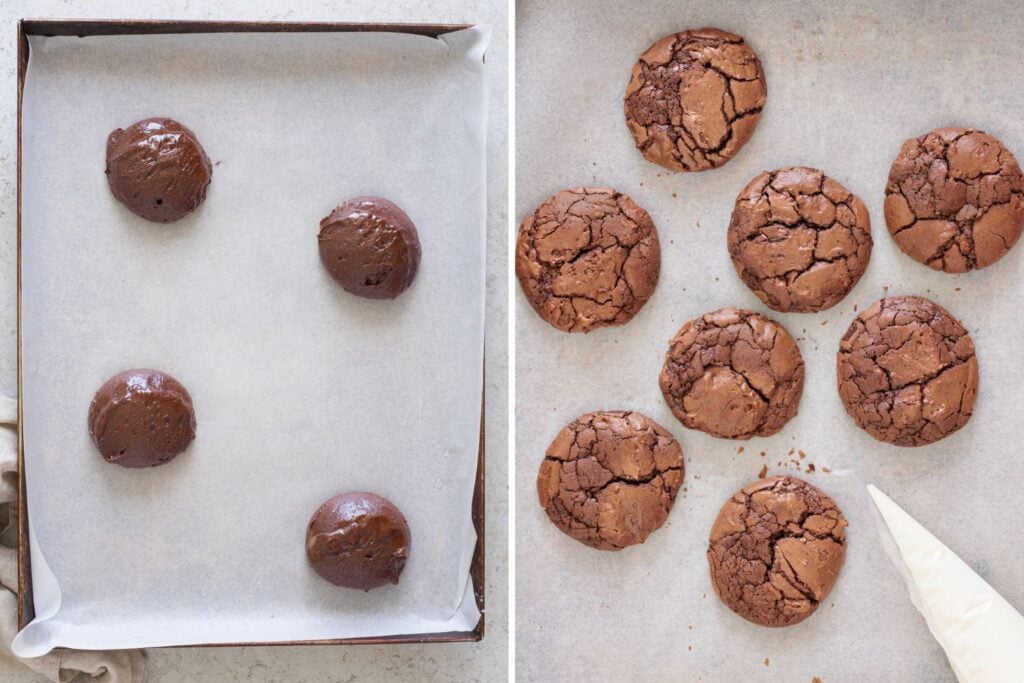 Halloween Mummy Brownie Cookies