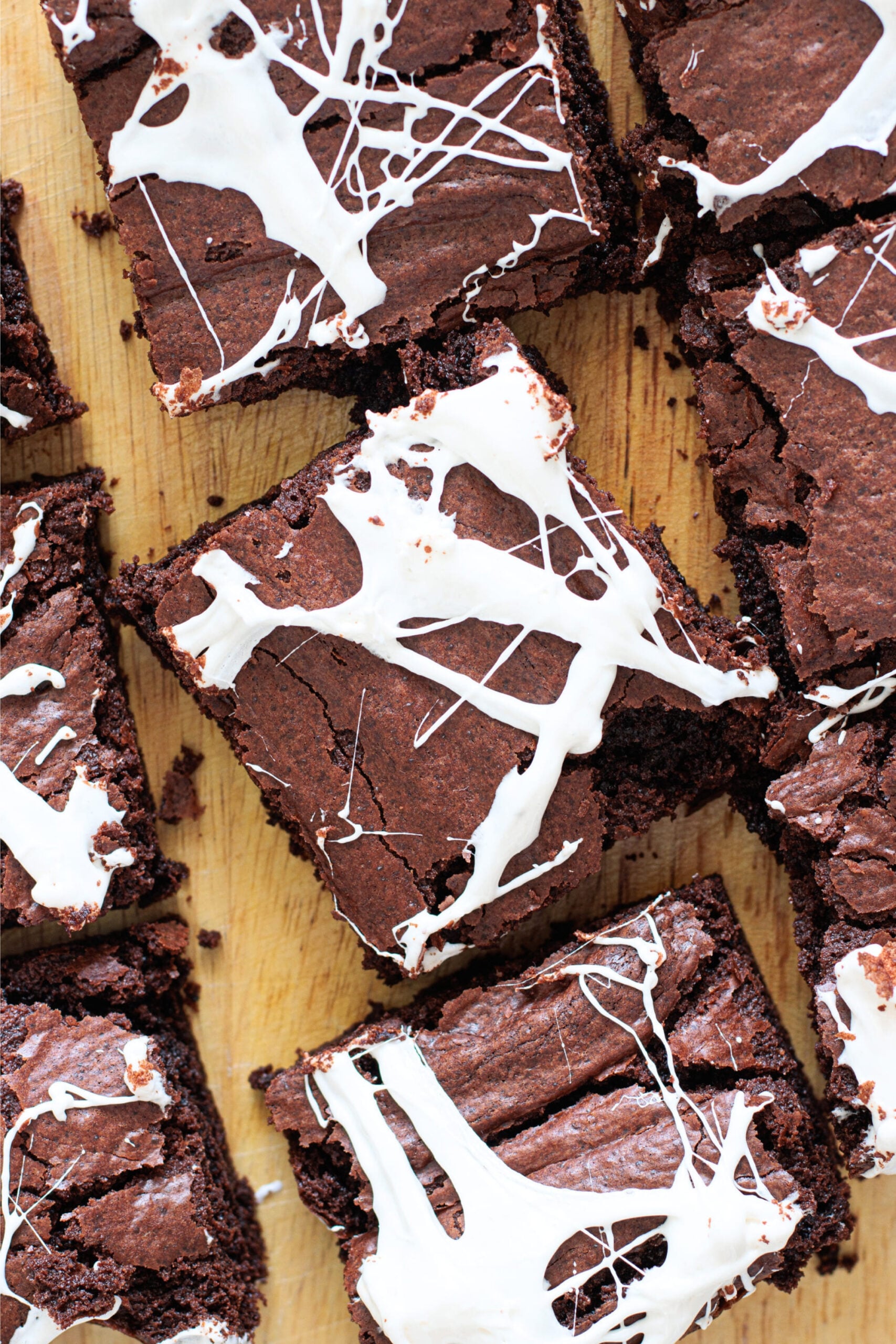 Halloween Spiderweb Brownies