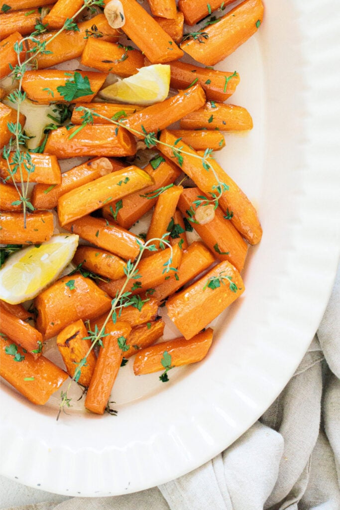 Honey Maple Roasted Carrots