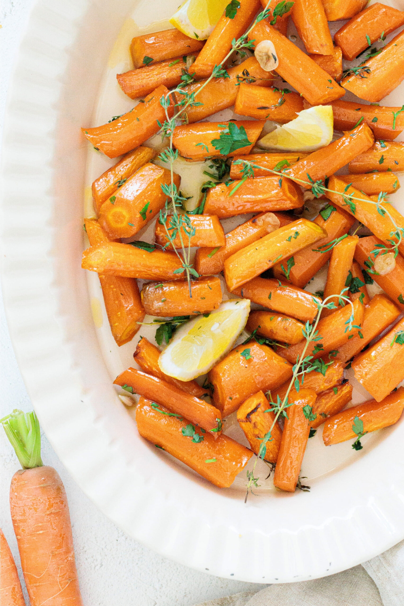 Honey Maple Roasted Carrots