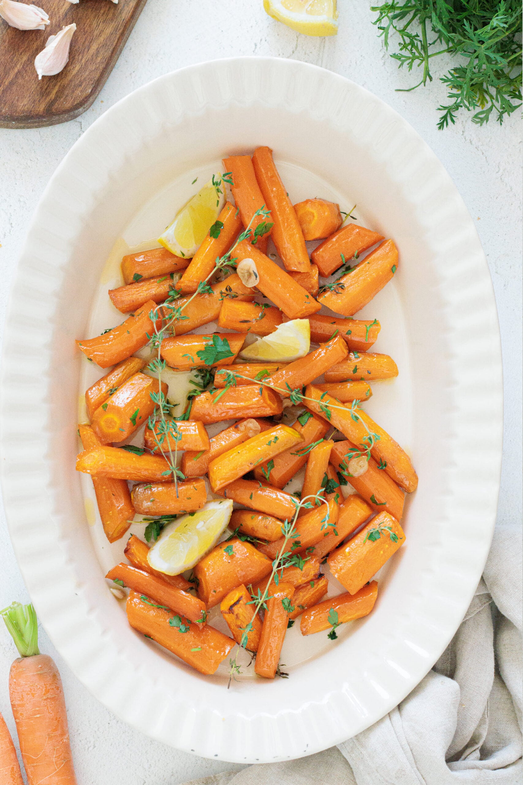 Honey Maple Roasted Carrots