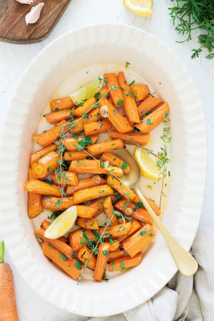 Honey Maple Roasted Carrots Hero