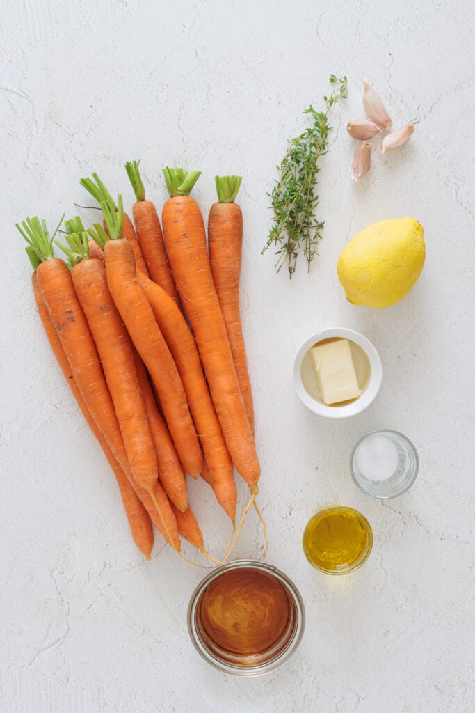 Honey Maple Roasted Carrots Ingredients