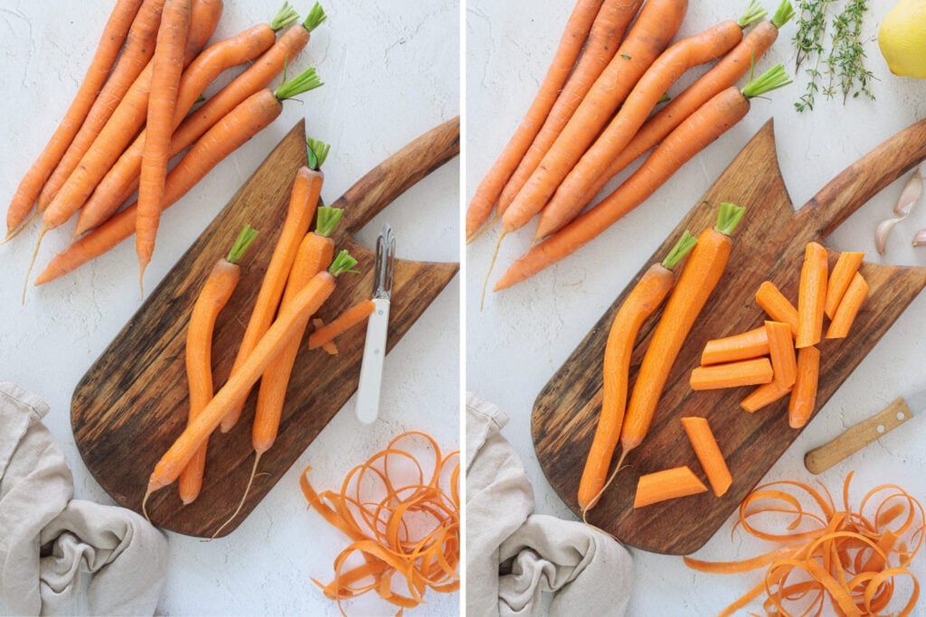 Honey Maple Roasted Carrots