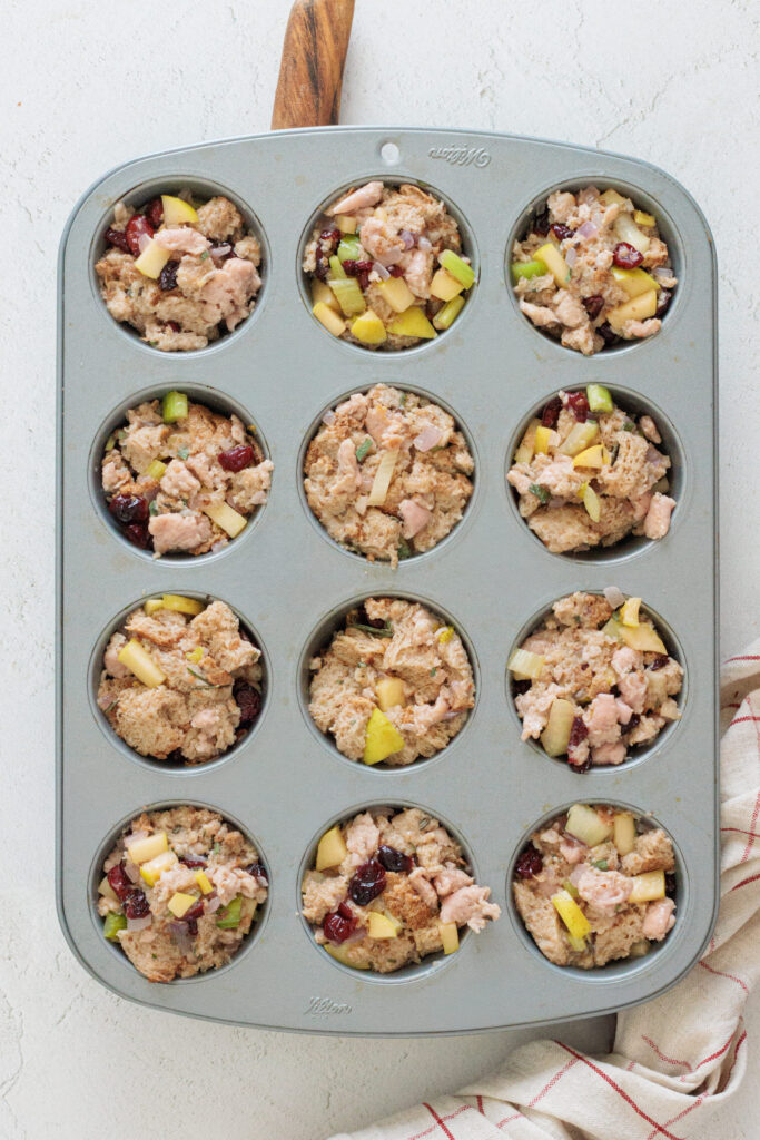 Sausage Apple Stuffing Muffins