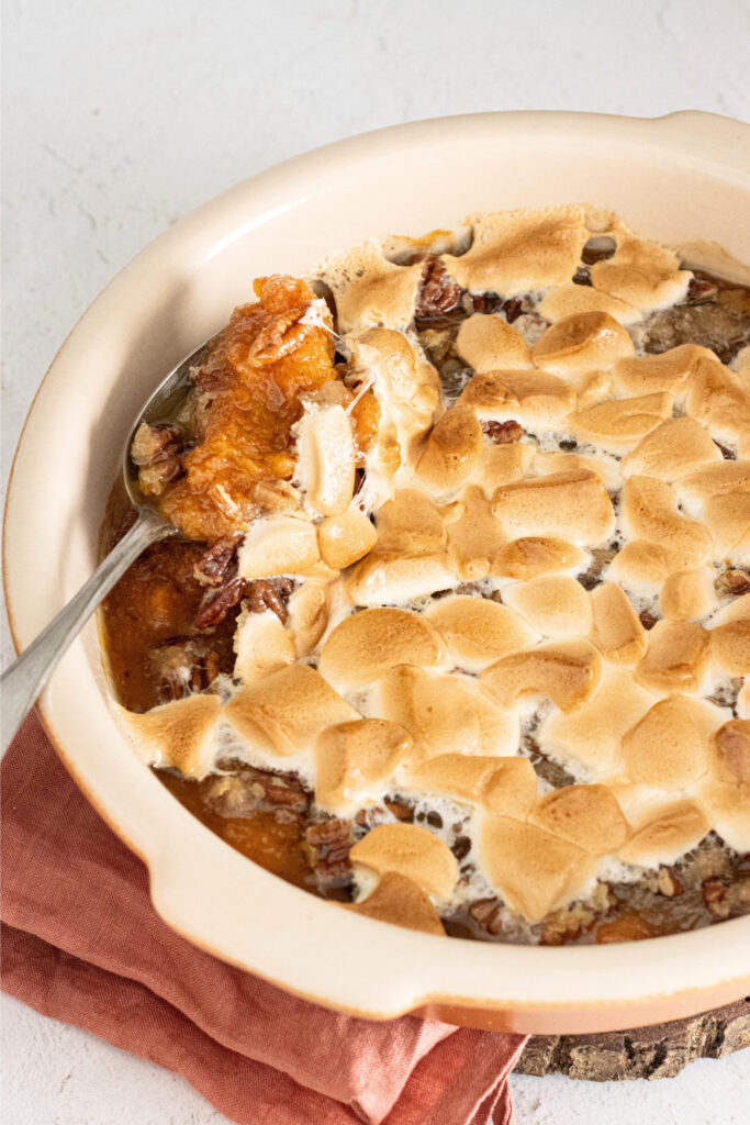Sweet Potato Casserole with Marshmallows