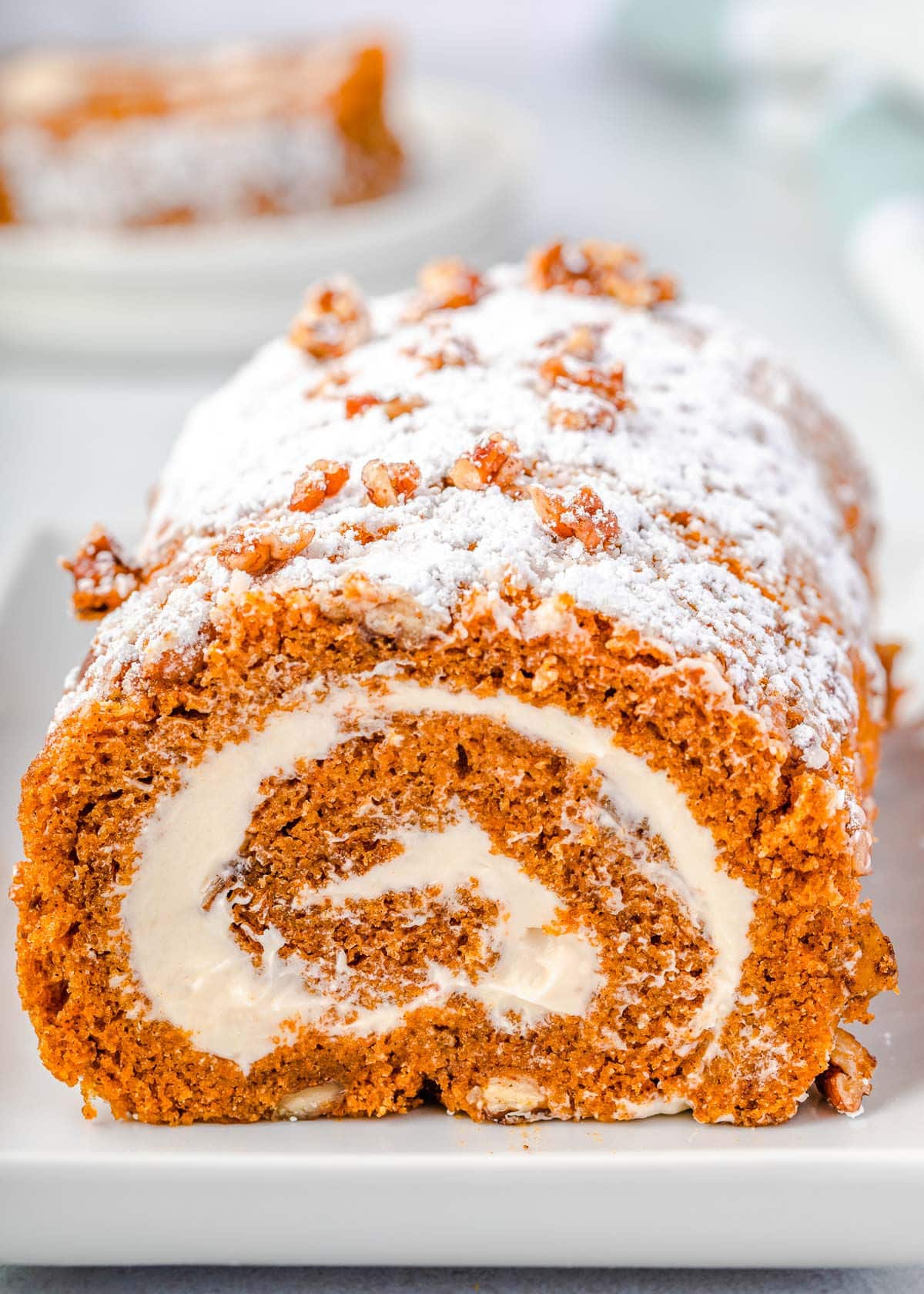 Praline Pumpkin Cake Roll