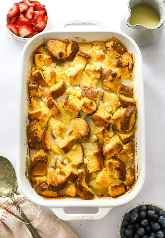 White Chocolate Bread Pudding