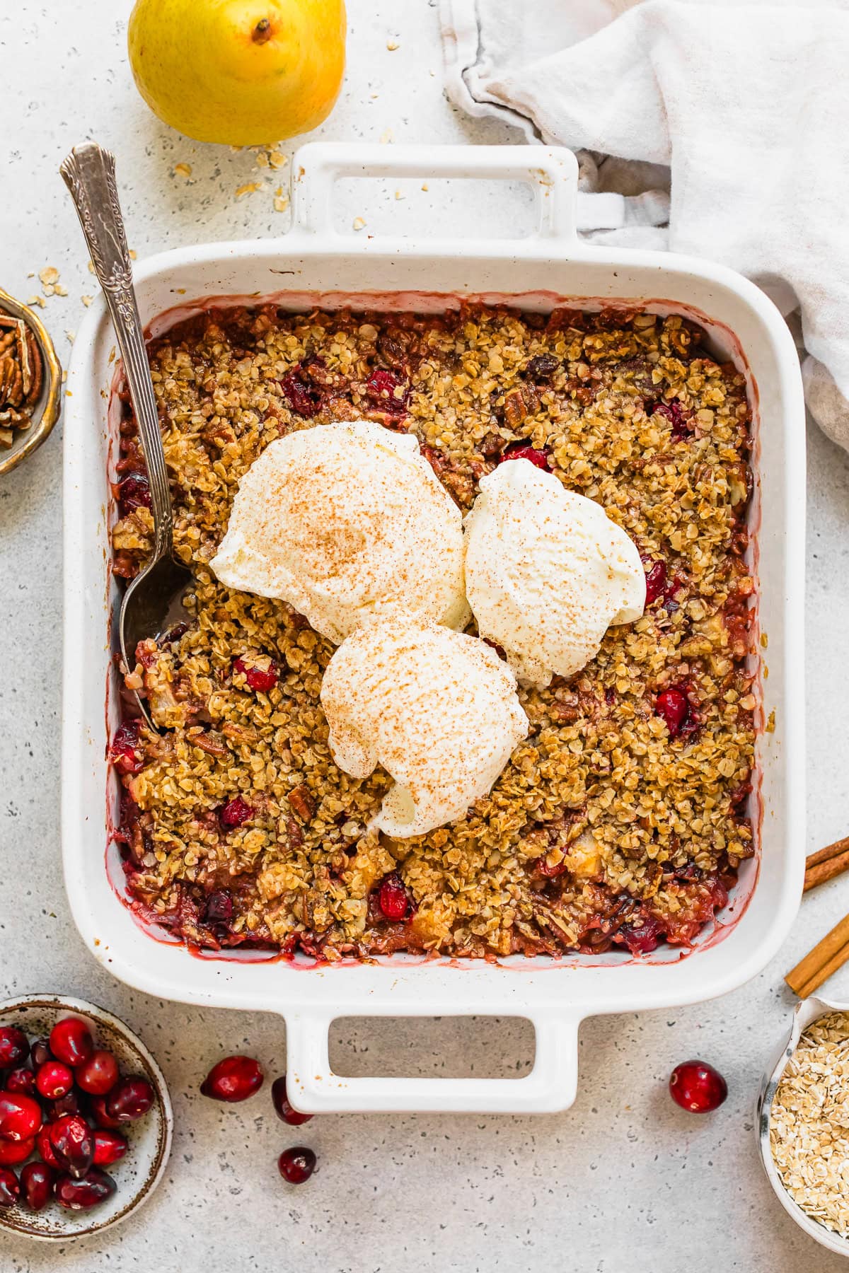 Pear Cranberry Crisp