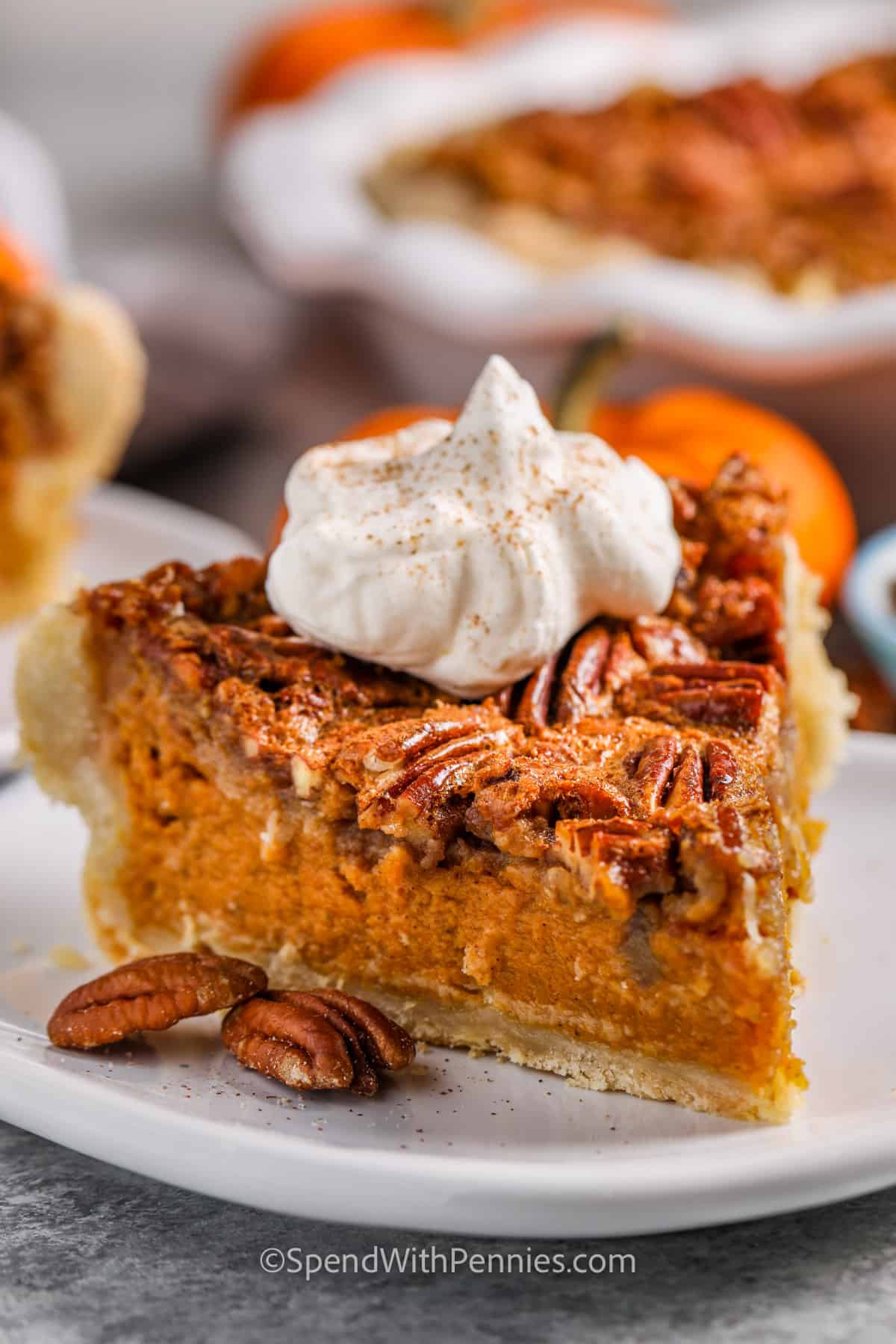 Pumpkin Pecan Pie
